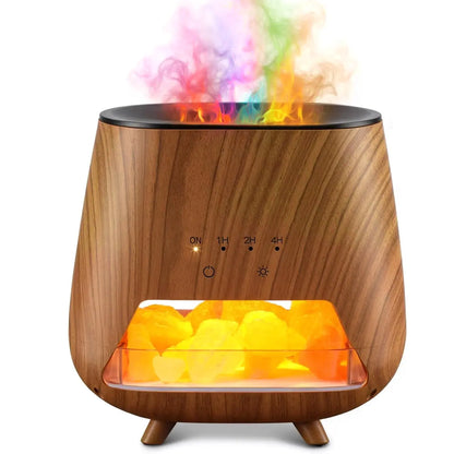 Transform Your Space with the Upgraded Colorful Flame Essential Oil Diffuser – 9-Color LED Aromatherapy & Humidifier Combo for Ultimate Relaxation and Comfort