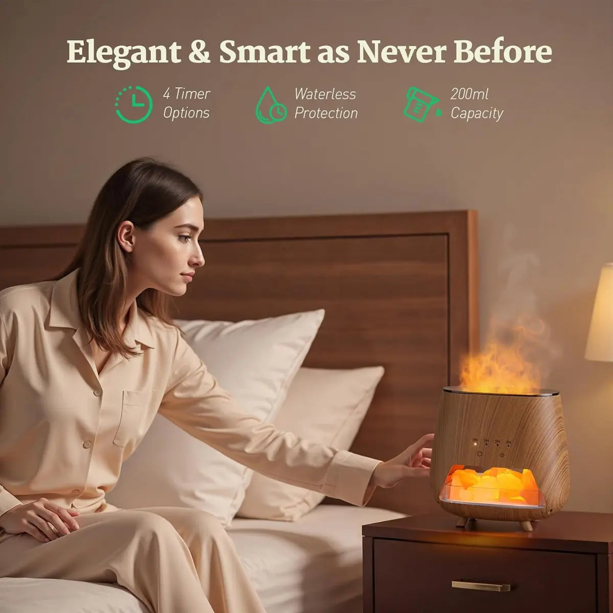 Transform Your Space with the Upgraded Colorful Flame Essential Oil Diffuser – 9-Color LED Aromatherapy & Humidifier Combo for Ultimate Relaxation and Comfort
