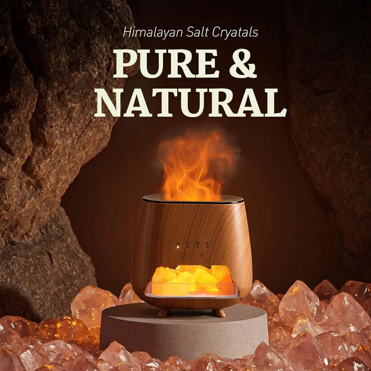 Transform Your Space with the Upgraded Colorful Flame Essential Oil Diffuser – 9-Color LED Aromatherapy & Humidifier Combo for Ultimate Relaxation and Comfort