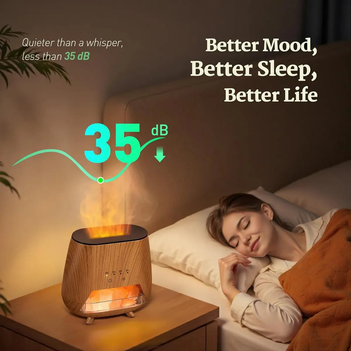 Transform Your Space with the Upgraded Colorful Flame Essential Oil Diffuser – 9-Color LED Aromatherapy & Humidifier Combo for Ultimate Relaxation and Comfort